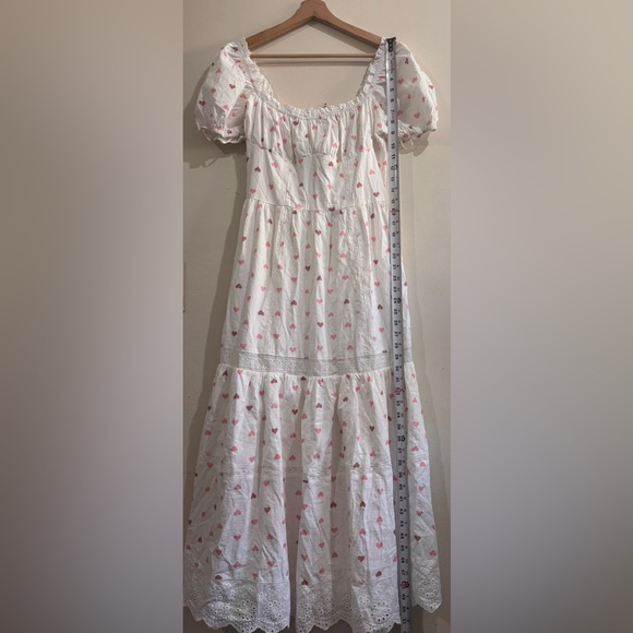 NWT LaitCollection Cream Puff Sleeve Maxi Sundress for Wedding Guest - Picture 9 of 11